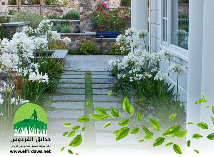 تصميم ممرات حجرية بالرياض